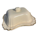 Beurrier en porcelaine craquele bruno evrard france