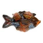 Beurrier, ravier en forme de poisson, vallauris