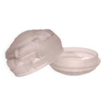 Beurrier en verre presse depoli