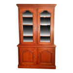 Biblioth�que 2 corps en merisier