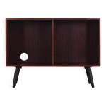 Bibliothque en acajou, design danois, annes 1970, fabrique par bramin