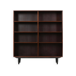 Bibliothque en acajou, design danois, annes 1970, production : danemark