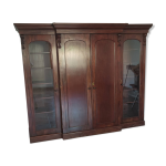 Bibliothque anglaise en acajou de la fin du xix sicle