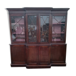 Bibliothque anglaise ancienne en acajou xixe sicle