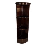 Biblioth�que d'angle vintage en acajou des ann�es 1950