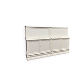 Biblioth�que basse anglaise original globe wernicke blanche