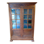 Bibliothèque  belle Époque  en bois, vitrée (fin xixème - début xxème) Bibliothèque  belle Époque  en bois, vitrée (fin xixème - début xxème)