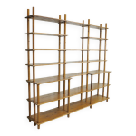 Bibliothèque en bois fabriquée à la main, années 1960 Bibliothèque en bois fabriquée à la main, années 1960