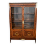Bibliothque en bois de rose et acajou, style louis xvi dbut xxe