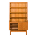 Biblioth�que en ch�ne johannes sorth pour nexo, bornholm, danemark, ann�es 1960.