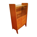 Bibliothque commode vitre vintage