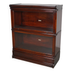 Bibliothque empilable ancienne en acajou par globe wernicke, vers 1900