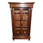 Bibliothque empire en acajou