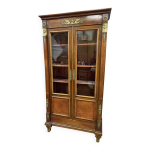 Biblioth�que empire en noyer vers 1930