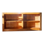 Biblioth�que / enfilade basse minimaliste en orme, 1980