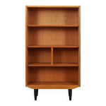 Bibliothque en frne, design danois, annes 1970, production : hundevad