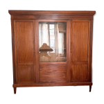 Bibliothque louis philippe 3 portes dont celle du milieu vitre