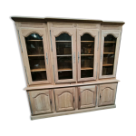 Bibliothque en merisier massif et frne