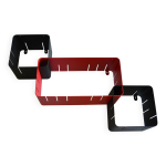 Bibliothèque modulable composée de 3 caissons étagère Bibliothèque modulable composée de 3 caissons étagère