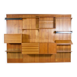 Bibliothque modulable  panneaux cado poul cadovius teck annes 1959