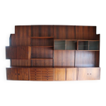 Bibliothèque murale danoise par thygesen et sorensen en palissandre, 1960 Bibliothèque murale danoise par thygesen et sorensen en palissandre, 1960