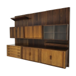 Bibliothèque murale en palissandre par kai kristiansen pour feldballes mobelfabrik, danemark années 1950 ... Bibliothèque murale en palissandre par kai kristiansen pour feldballes mobelfabrik, danemark années 1950 ...