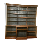 Biblioth�que ouverte en acajou, 19� si�cle