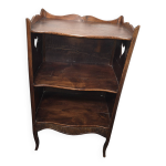 Biblioth�que ouverte style louis xv en noyer