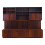 Biblioth�que en palissandre, design danois, ann�es 1960, designer : ib kofod - larsen, fabricant : faarup ...