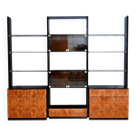 Bibliothèque paul michel en loupe d orme et laquée 2ème partie xxe Bibliothèque paul michel en loupe d orme et laquée 2ème partie xxe