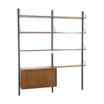 Bibliothque de poul cadovius fabrique dans les annes 1960