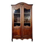 Bibliothque provenale style louis xv en chne massif vers 1900
