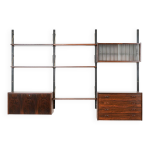 Biblioth�que ps system en palissandre, design danois, ann�es 1960, fabriqu�e par randers