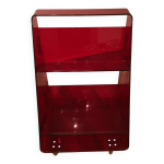 Biblioth�que rouge en plexiglas