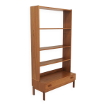 Bibliothque scandinave en teck, sude, 1960
