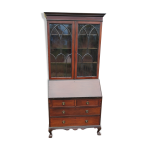 Bibliothque scriban anglais en acajou vers 1920