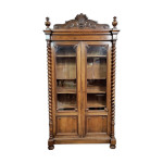 Bibliothque style louis xiii en noyer vers 1850