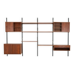 Bibliothque en teck, design danois, annes 1960, production: danemark