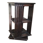 Bibliothque tournante acajou