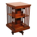Bibliothque tournante en bois et mtal, 19me sicle