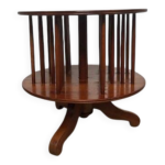 Bibliothque tournante en merisier