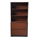 Biblioth�que vintage ouverte & tiroirs style industriel administrati