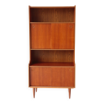 Biblioth�que vintage scandinave en teck ann�es 60