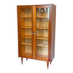 Bibliothque vitre, annes 70