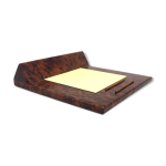 Bloc note en bois d'olivier tourn
