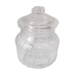 Bocal en verre bouchon en verre