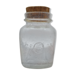Bocal en verre souffl avec bouchon d'origine