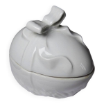 Bo�te � bijoux ou bonbonni�re de p�ques porcelaine blanche apilco deshouli�res