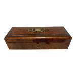 Boite � bijoux en loupe de thuya napol�on iii marqueterie boulle xix si�cle