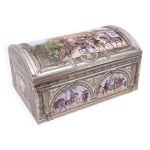 Bo�te � biscuits en fer blanc par otto schmidt